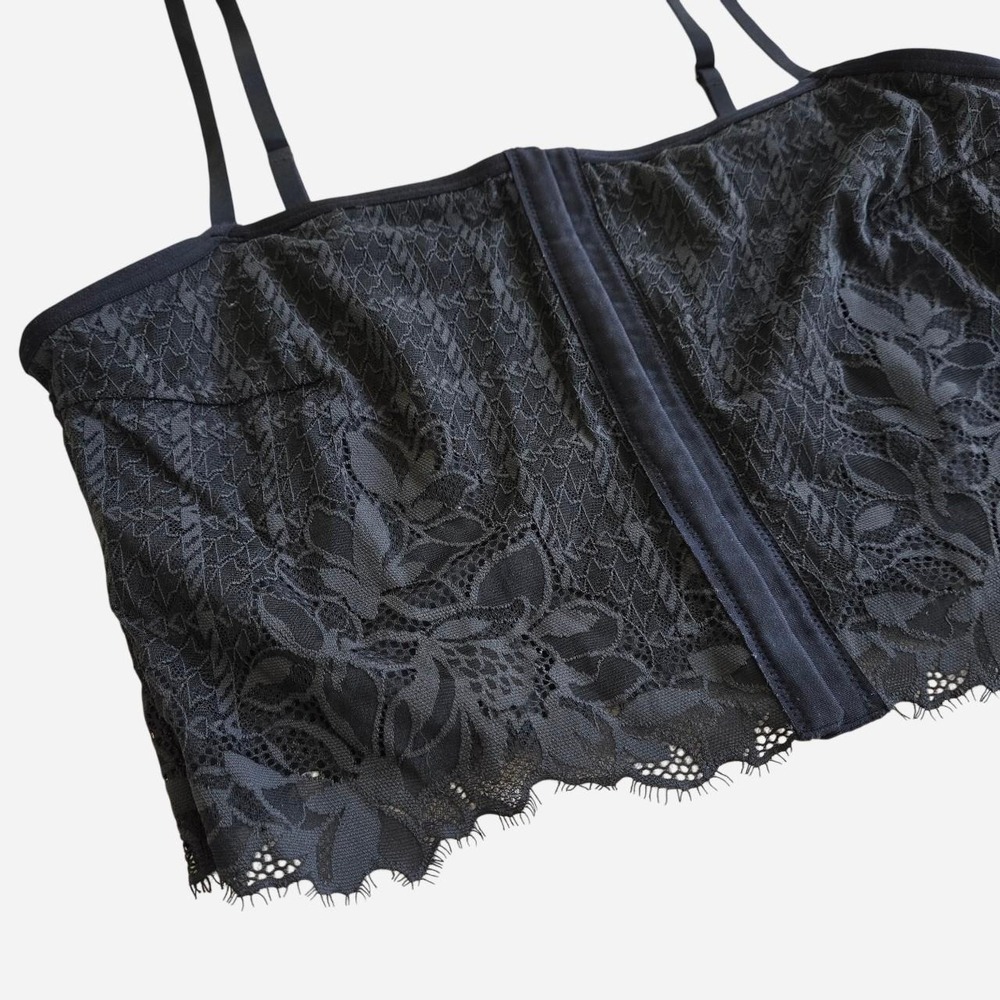 Aerie black lace corset bralette - Picture 2 of 5